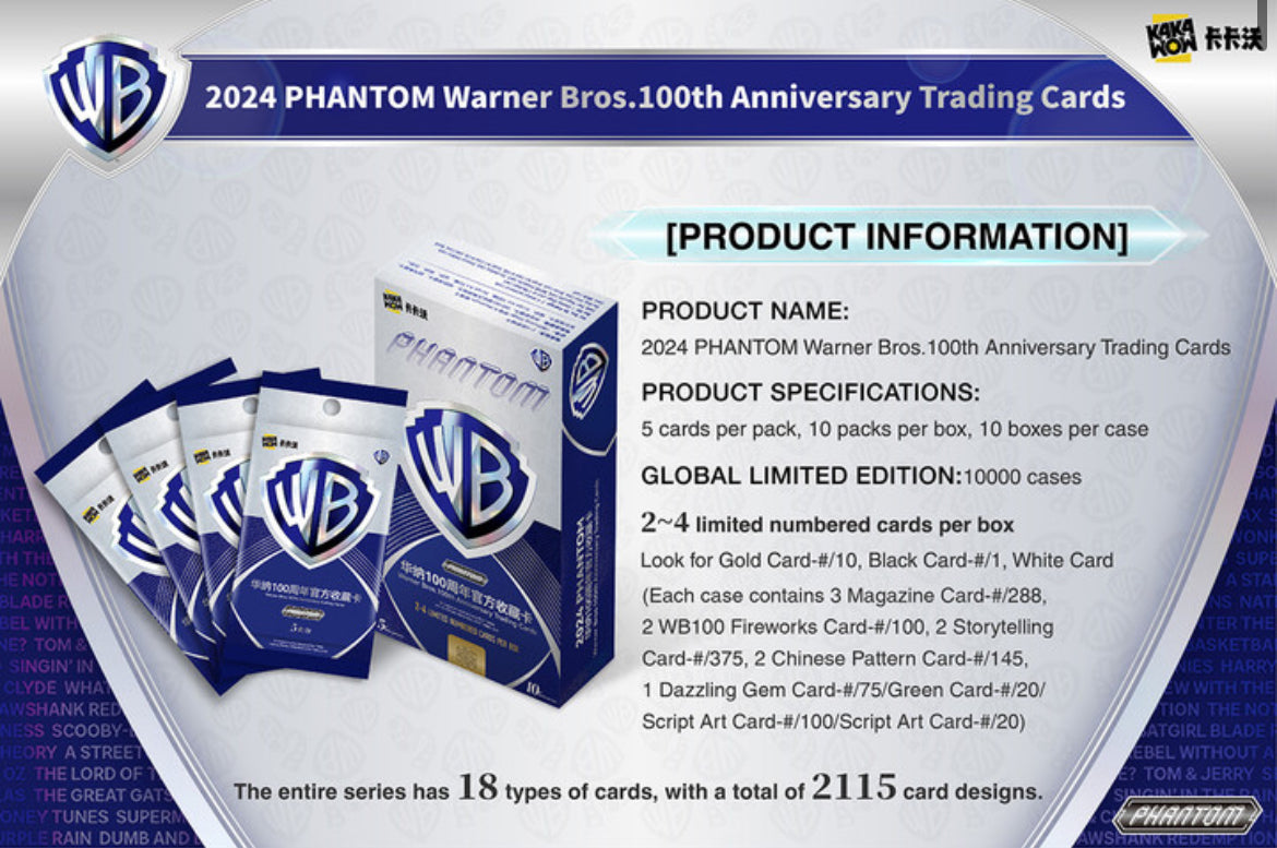 2024 KAKAWOW WARNER BROTHERS WB100 Phantom Sealed Box (IN STOCK)