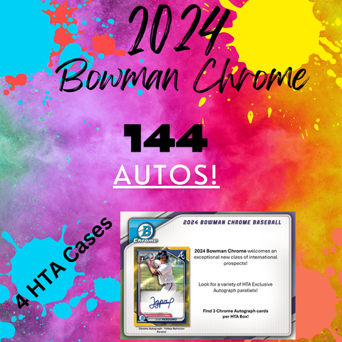 2024 Bowman Chrome 4 Case Break (4 HTA) W/BK Breaks