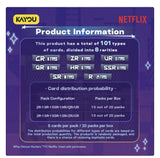 KAYOU KPop Demon Hunters card set rarity chart and pack odds with 101 cards and 8 rarity levels