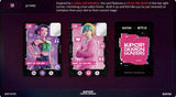 KPop Demon Hunters SR cards with video call style design and mirror finish effect