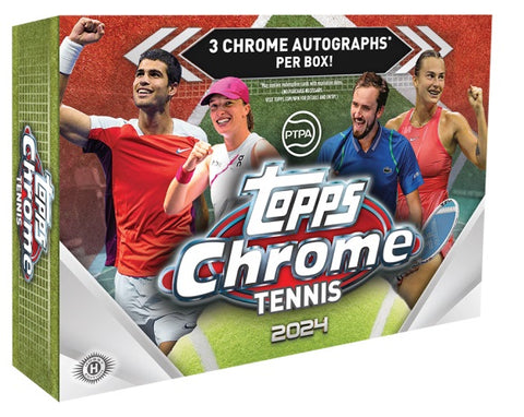 2024 Topps Chrome Tennis MIXER 6 Boxes Hobby + 6 Boxes Delight Break B 8.31.24